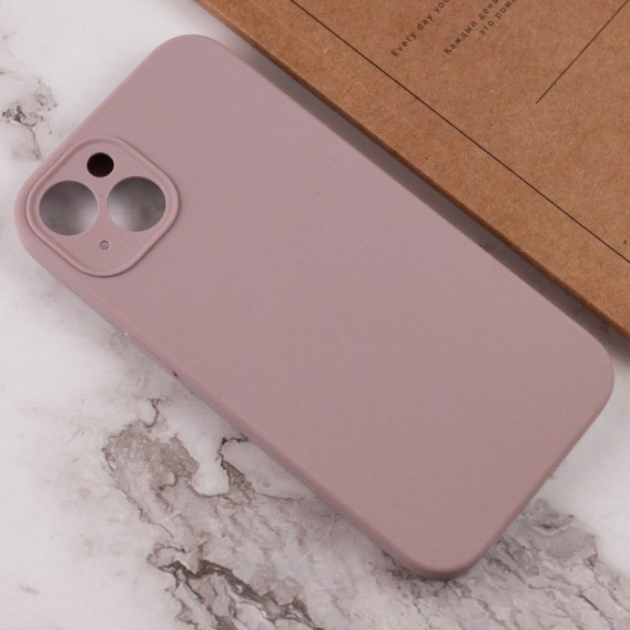Чохол Silicone Case Full Camera Protective (AA) NO LOGO для Apple iPhone 13 (6.1"), Сірий / Lavender