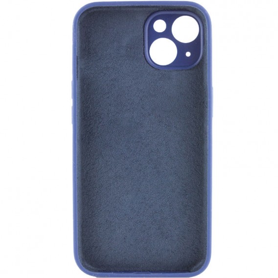 Чохол Silicone Case Full Camera Protective (AA) NO LOGO для Apple iPhone 13 (6.1"), Синій / Deep navy