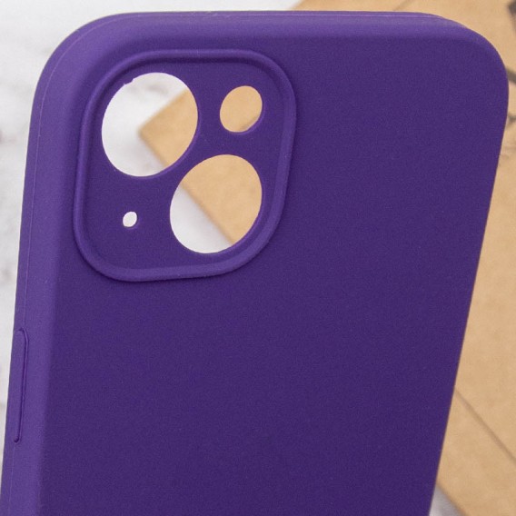 Чохол Silicone Case Full Camera Protective (AA) NO LOGO для Apple iPhone 13 (6.1"), Фіолетовий / Amethyst