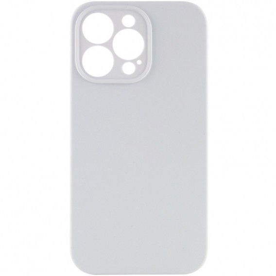 Чохол Silicone Case Full Camera Protective (AA) NO LOGO для Apple iPhone 13 Pro (6.1"), Білий / White