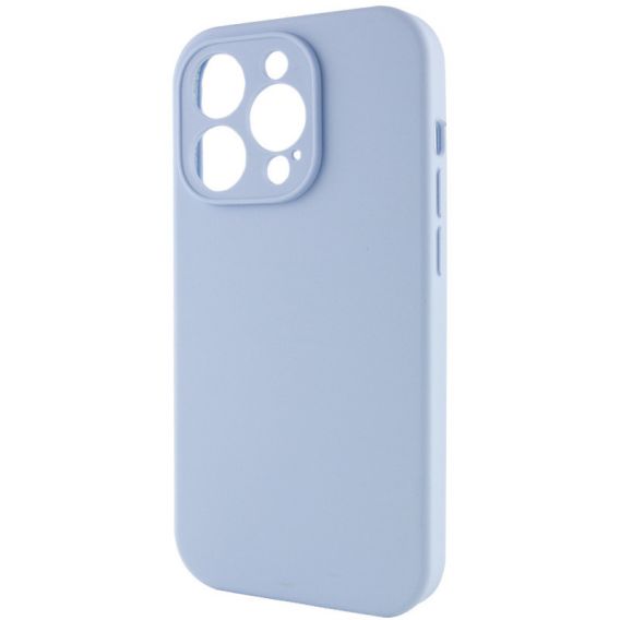 Чехол Silicone Case Full Camera Protective (AA) NO LOGO для Apple iPhone 13 Pro (6.1"), Голубой / Lilac Blue