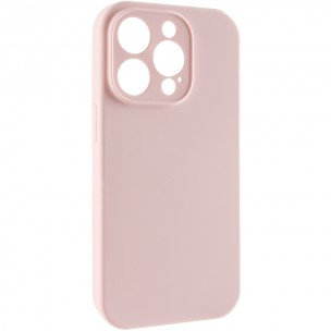 Чехол Silicone Case Full Camera Protective (AA) NO LOGO для Apple iPhone 13 Pro Max (6.7 дюйма) Розовый / Chalk Pink