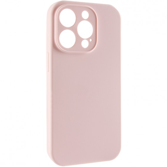 Чехол Silicone Case Full Camera Protective (AA) NO LOGO для Apple iPhone 13 Pro Max (6.7 дюйма) Розовый / Chalk Pink
