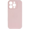 Чехол Silicone Case Full Camera Protective (AA) NO LOGO для Apple iPhone 13 Pro Max (6.7 дюйма) Розовый / Chalk Pink