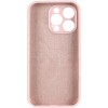 Чехол Silicone Case Full Camera Protective (AA) NO LOGO для Apple iPhone 13 Pro Max (6.7 дюйма) Розовый / Chalk Pink