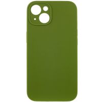 Чехол Silicone Case Full Camera Protective (AA) NO LOGO для Apple iPhone 14 (6.1"), Зеленый / Dark Olive