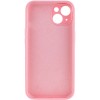 Чохол Silicone Case Full Camera Protective (AA) NO LOGO для Apple iPhone 14 (6.1"), Рожевий / Light pink