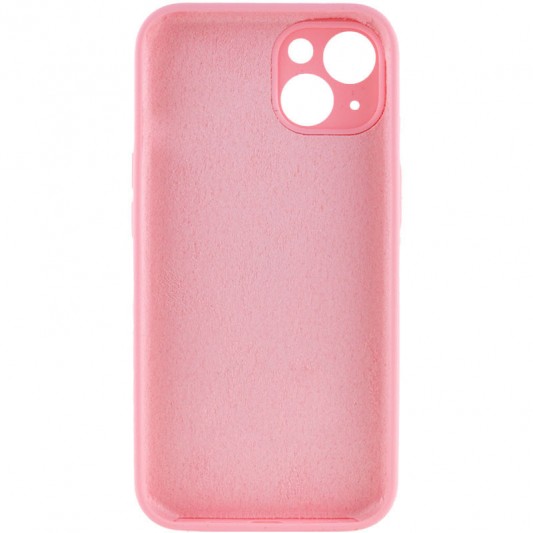 Чохол Silicone Case Full Camera Protective (AA) NO LOGO для Apple iPhone 14 (6.1"), Рожевий / Light pink - зображення 1 