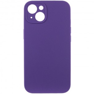 Чехол Silicone Case Full Camera Protective (AA) NO LOGO для Apple iPhone 14 (6.1"), Фиолетовый / Amethyst
