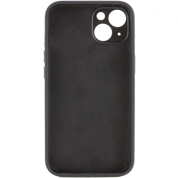 Чохол Silicone Case Full Camera Protective (AA) NO LOGO для Apple iPhone 14 (6.1"), Чорний / Black