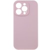 Чехол Silicone Case Full Camera Protective (AA) NO LOGO для Apple iPhone 14 Pro (6.1"), Розовый / Chalk Pink