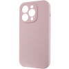 Чехол Silicone Case Full Camera Protective (AA) NO LOGO для Apple iPhone 14 Pro (6.1"), Розовый / Chalk Pink