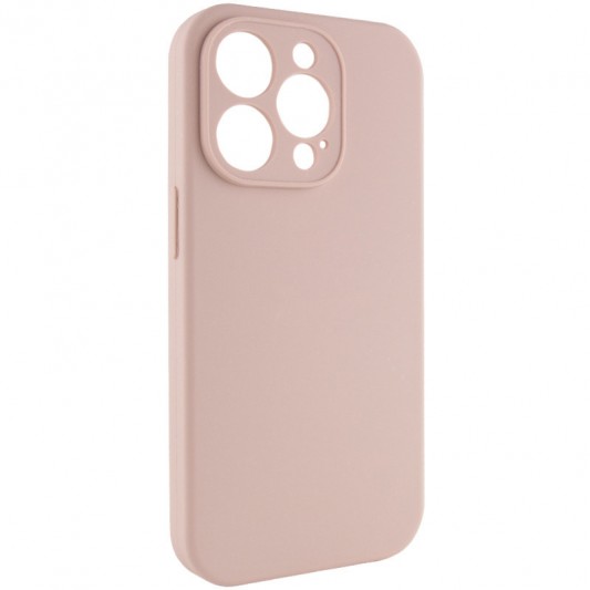 Чохол Silicone Case Full Camera Protective (AA) NO LOGO для Apple iPhone 14 Pro (6.1"), Рожевий / Pink Sand - зображення 1 