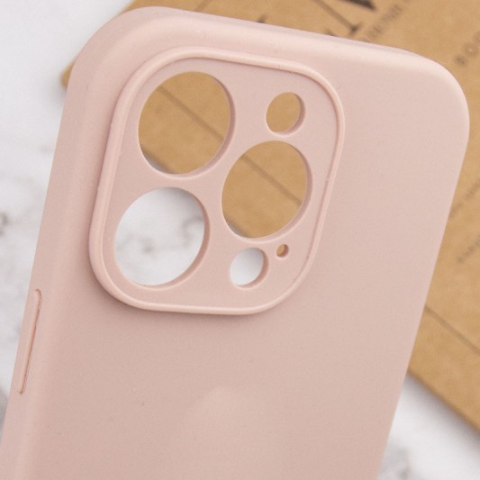 Чохол Silicone Case Full Camera Protective (AA) NO LOGO для Apple iPhone 14 Pro (6.1"), Рожевий / Pink Sand - зображення 5 