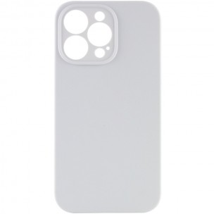 Чехол Silicone Case Full Camera Protective (AA) NO LOGO для Apple iPhone 14 Pro Max (6.7"), Белый / White
