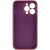 Чехол Silicone Case Full Camera Protective (AA) NO LOGO для Apple iPhone 14 Pro Max (6.7"), Бордовый / Plum