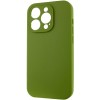 Чехол Silicone Case Full Camera Protective (AA) NO LOGO для Apple iPhone 14 Pro Max (6.7"), Зеленый / Dark Olive