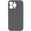 Чехол Silicone Case Full Camera Protective (AA) NO LOGO для Apple iPhone 14 Pro Max (6.7"), Серый / Dark Gray