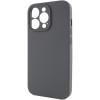 Чехол Silicone Case Full Camera Protective (AA) NO LOGO для Apple iPhone 14 Pro Max (6.7"), Серый / Dark Gray