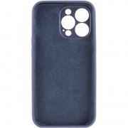 Чехол Silicone Case Full Camera Protective (AA) NO LOGO для Apple iPhone 14 Pro Max (6.7"), Темно-синий / Midnight blue