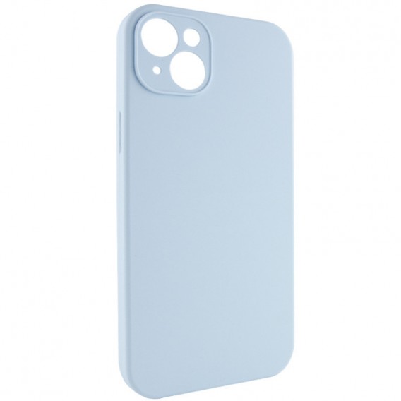 Чехол Silicone Case Full Camera Protective (AA) NO LOGO для Apple iPhone 15 (6.1"), Голубой / Sweet Blue