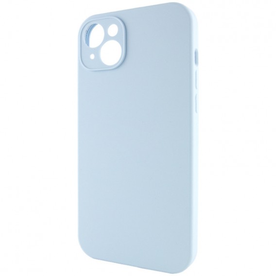 Чехол Silicone Case Full Camera Protective (AA) NO LOGO для Apple iPhone 15 (6.1"), Голубой / Sweet Blue