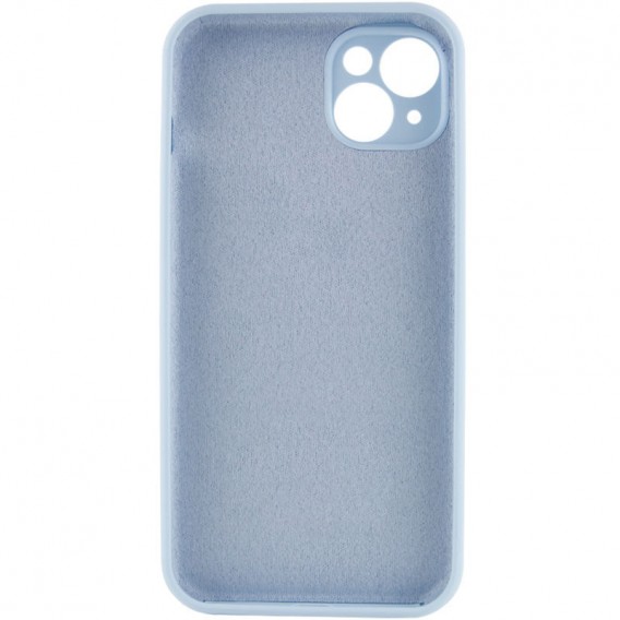 Чехол Silicone Case Full Camera Protective (AA) NO LOGO для Apple iPhone 15 (6.1"), Голубой / Sweet Blue