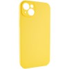 Чохол Silicone Case Full Camera Protective (AA) NO LOGO для Apple iPhone 15 (6.1"), Жовтий / Yellow