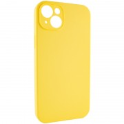Чохол Silicone Case Full Camera Protective (AA) NO LOGO для Apple iPhone 15 (6.1"), Жовтий / Yellow