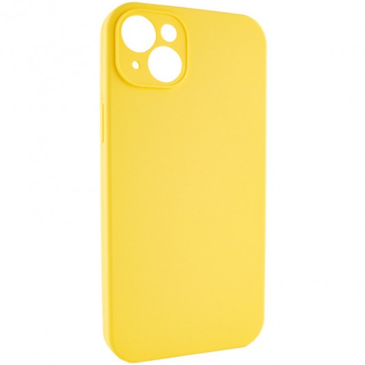 Чохол Silicone Case Full Camera Protective (AA) NO LOGO для Apple iPhone 15 (6.1"), Жовтий / Yellow - зображення 1 
