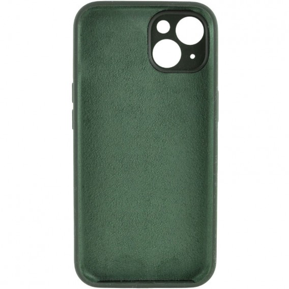 Чехол Silicone Case Full Camera Protective (AA) NO LOGO для Apple iPhone 15 (6.1"), Зеленый / Cyprus Green