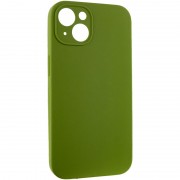 Чохол Silicone Case Full Camera Protective (AA) NO LOGO для Apple iPhone 15 (6.1"), Зелений / Dark Olive