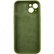 Чохол Silicone Case Full Camera Protective (AA) NO LOGO для Apple iPhone 15 (6.1"), Зелений / Dark Olive
