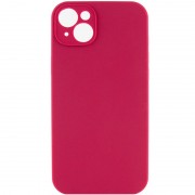 Чохол Silicone Case Full Camera Protective (AA) NO LOGO для Apple iPhone 15 (6.1"), Червоний / Rose Red