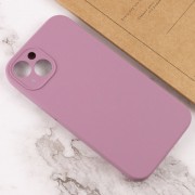 Чехол Silicone Case Full Camera Protective (AA) NO LOGO для Apple iPhone 15 (6.1"), Лиловый / Lilac Pride