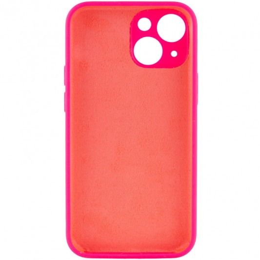 Чохол Silicone Case Full Camera Protective (AA) NO LOGO Apple iPhone 15 (6.1"), Рожевий / Barbie pink - зображення 1 