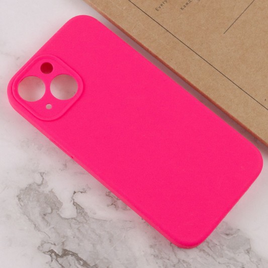 Чохол Silicone Case Full Camera Protective (AA) NO LOGO Apple iPhone 15 (6.1"), Рожевий / Barbie pink - зображення 2 