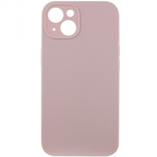 Чохол Silicone Case Full Camera Protective (AA) NO LOGO для Apple iPhone 15 (6.1"), Рожевий / Chalk Pink