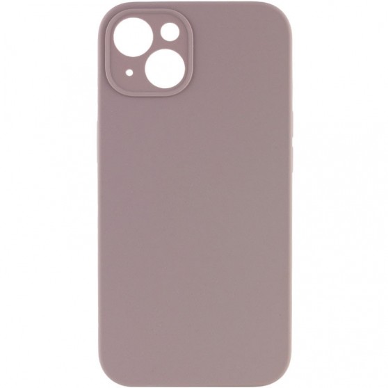 Чохол Silicone Case Full Camera Protective (AA) NO LOGO для Apple iPhone 15 (6.1"), Сірий / Lavender