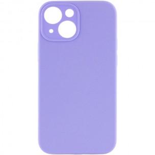 Чохол Silicone Case Full Camera Protective (AA) NO LOGO для Apple iPhone 15 (6.1"), Бузковий / Dasheen