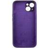 Чехол Silicone Case Full Camera Protective (AA) NO LOGO для Apple iPhone 15 (6.1"), Фиолетовый / Elderberry