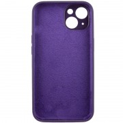 Чехол Silicone Case Full Camera Protective (AA) NO LOGO для Apple iPhone 15 (6.1"), Фиолетовый / Elderberry