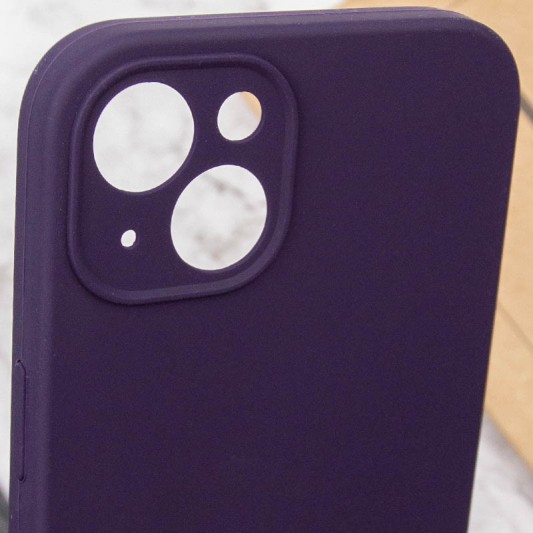 Чехол Silicone Case Full Camera Protective (AA) NO LOGO для Apple iPhone 15 (6.1"), Фиолетовый / Elderberry - изображение 4