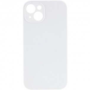 Чехол Silicone Case Full Camera Protective (AA) NO LOGO для Apple iPhone 15 Plus (6.7"), Белый / White