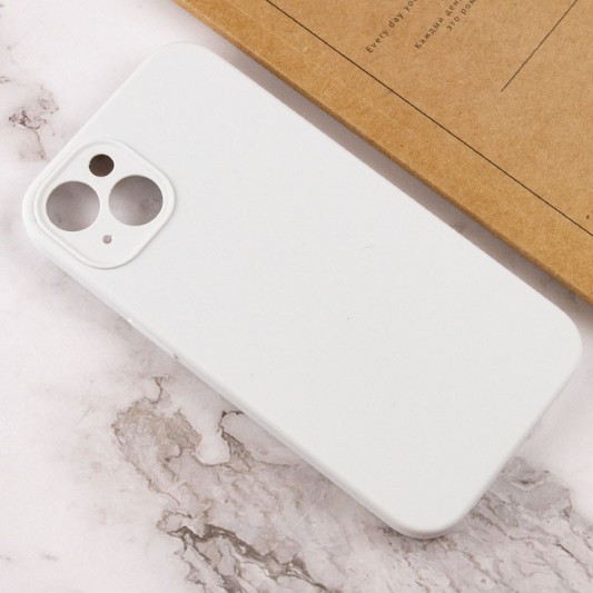 Чехол Silicone Case Full Camera Protective (AA) NO LOGO для Apple iPhone 15 Plus (6.7"), Белый / White - изображение 2