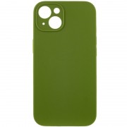 Чехол Silicone Case Full Camera Protective (AA) NO LOGO для Apple iPhone 15 Plus (6.7"), Зеленый / Dark Olive