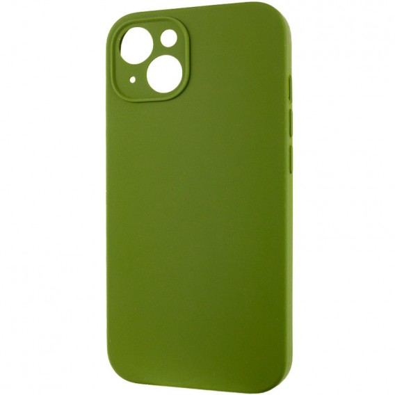 Чохол Silicone Case Full Camera Protective (AA) NO LOGO для Apple iPhone 15 Plus (6.7"), Зелений / Dark Olive
