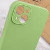 Чехол Silicone Case Full Camera Protective (AA) NO LOGO для Apple iPhone 15 Plus (6.7"), Мятный / Mint