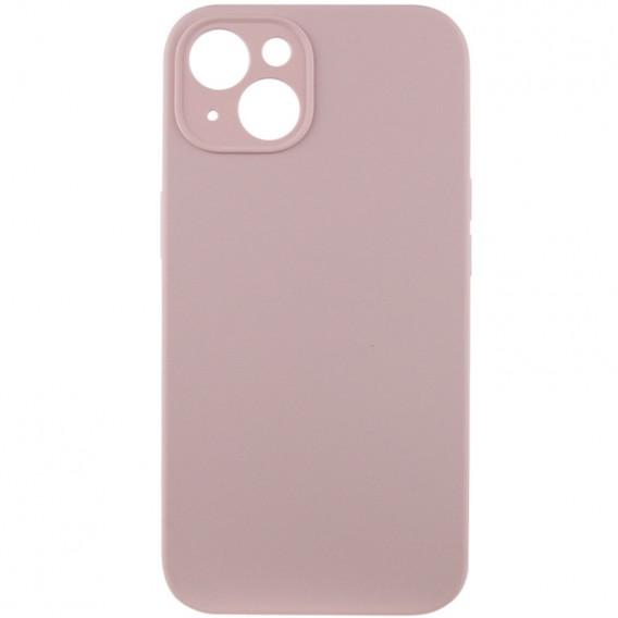 Чехол Silicone Case Full Camera Protective (AA) NO LOGO для Apple iPhone 15 Plus (6.7 дюйма) Розовый / Chalk Pink