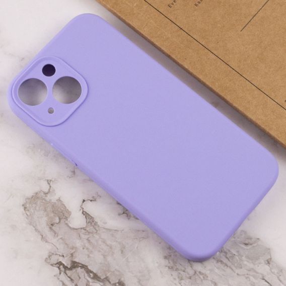 Чехол Silicone Case Full Camera Protective (AA) NO LOGO для Apple iPhone 15 Plus (6.7"), Сиреневый / Dasheen